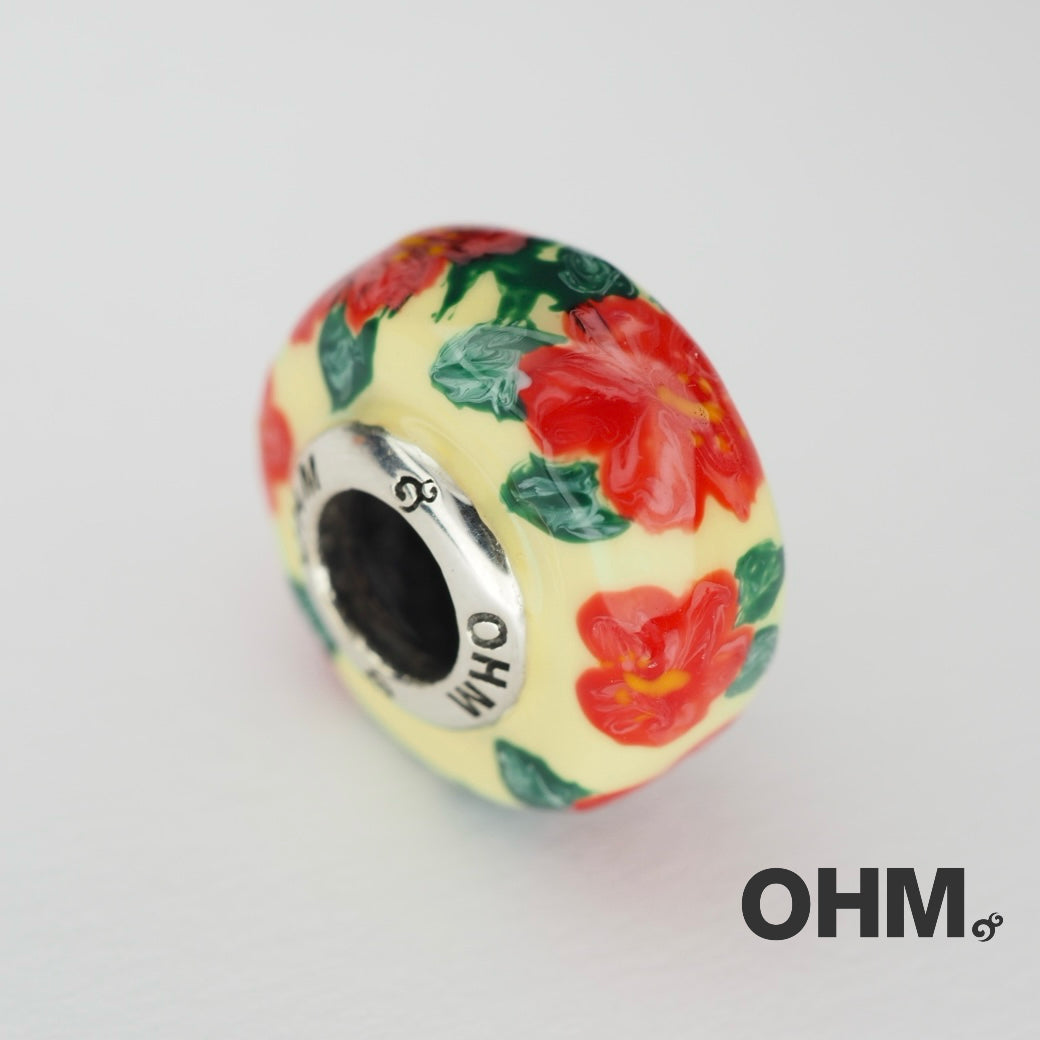 OHMnique - Hibiscus Haven (Enamel on silver) - on stock - last piece