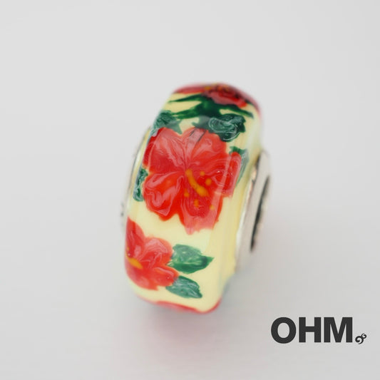 OHMnique - Hibiscus Haven (Enamel on silver) - on stock - last piece