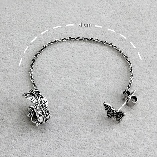 Flutter Fearless Earrings With Veritas Vine Ear Cuff - pre order