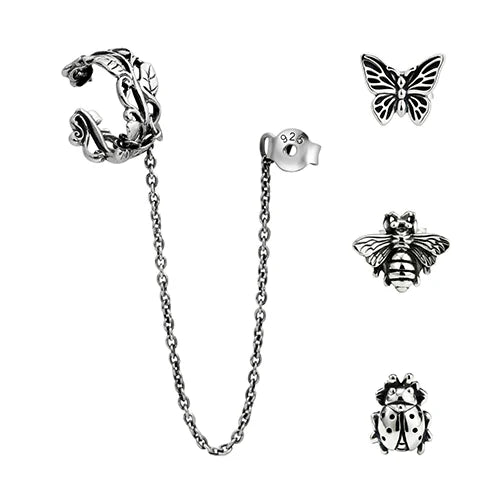 Veritas Vine Ear Cuff Set (Includes Three Studs) - pre order