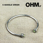 OHM C Bangle - Green (S)