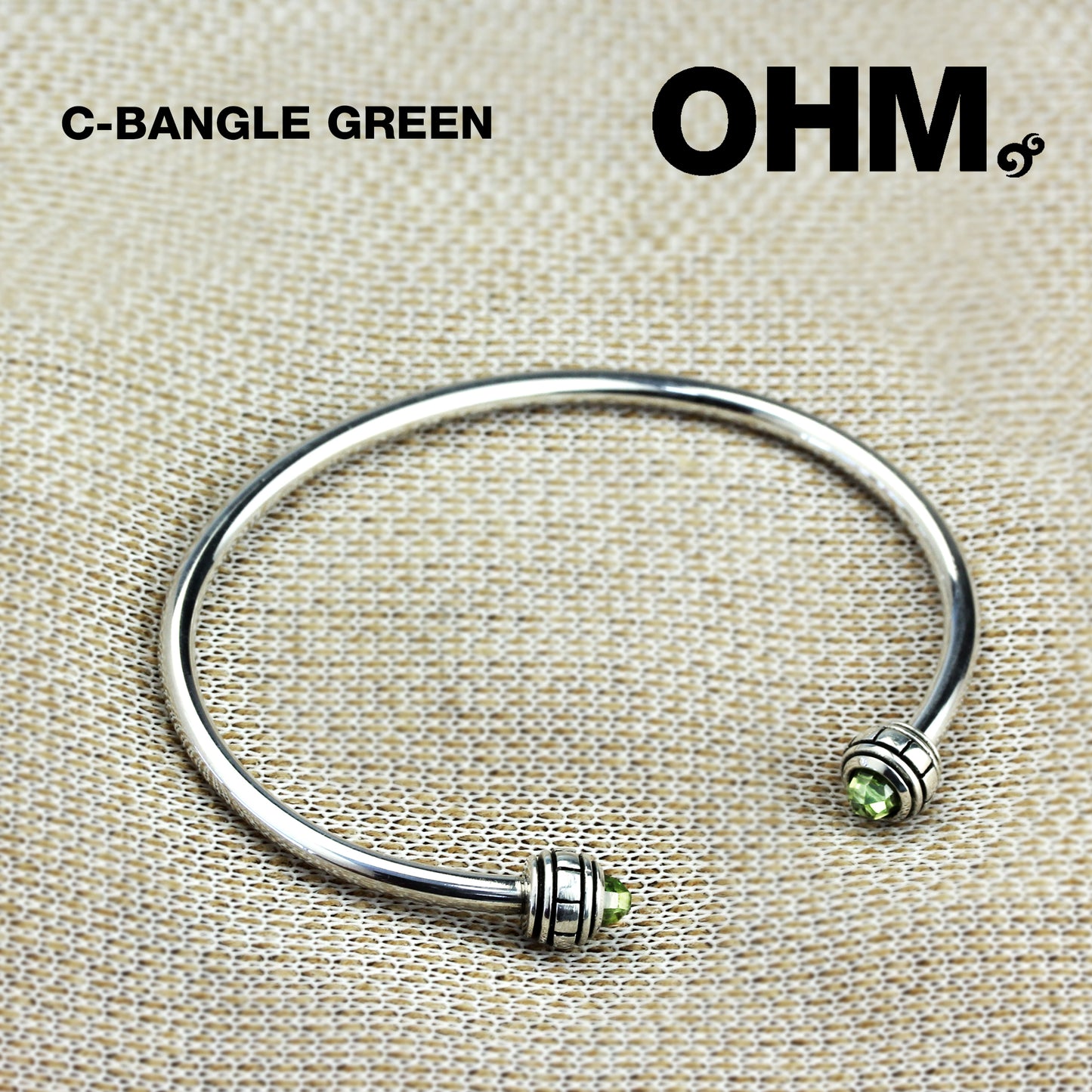 OHM C Bangle - Green (M)